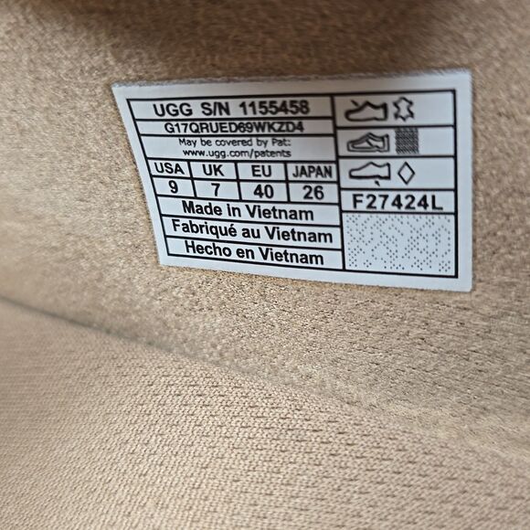 NIB Ugg Women's Goldenstar Hi Slide Platform Sandals Sz 9 Color Sand - Picture 6 of 11